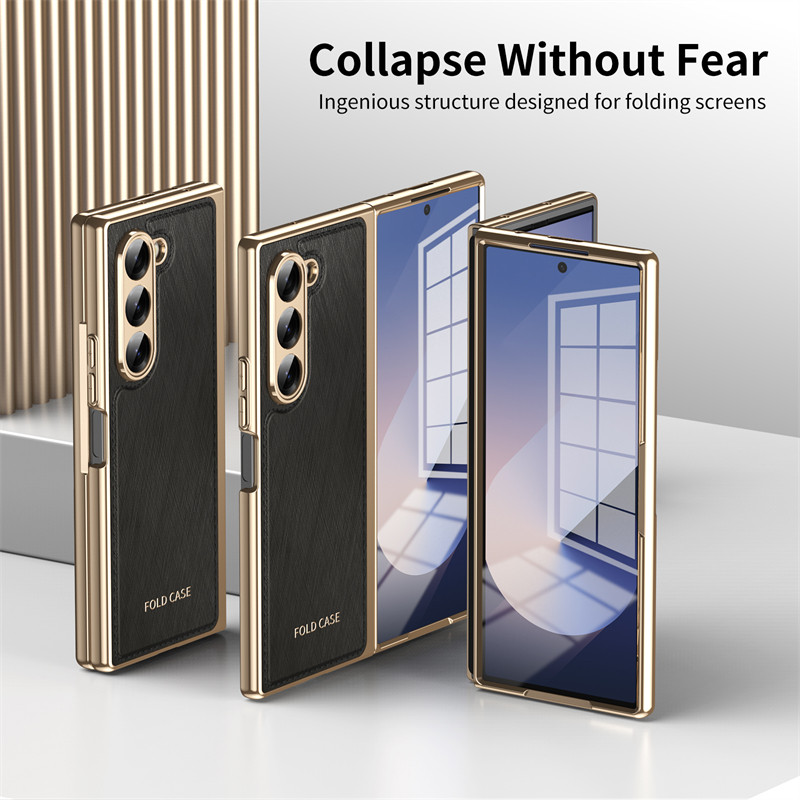 Luxury Bumper Casing for Samsung Galaxy Z Fold7 Fold6 Z Fold5 Fold4 Art Design Anti-DROP Glossy Hard PC Classic Z Fold 7 6 5 4 Premium Phone Case - Image 3