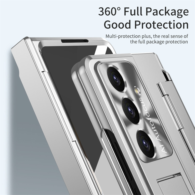 Aesthetic Luxury for Samsung Galaxy Z Fold7 Fold6 Fold5 Case Business Pen Slot Wireless Charging Classic Z Fold 7 6 5 Back Phone Casing - Image 3