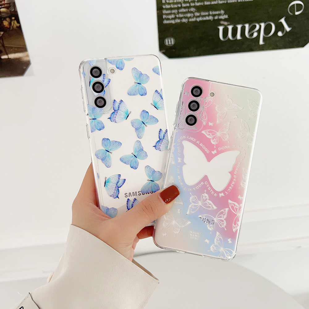 Butterfly Unique Design Casing A55 A54 A35 A05S Acrylic for Samsung Galaxy A53 A52 A51 Back Phone Case - Image 3