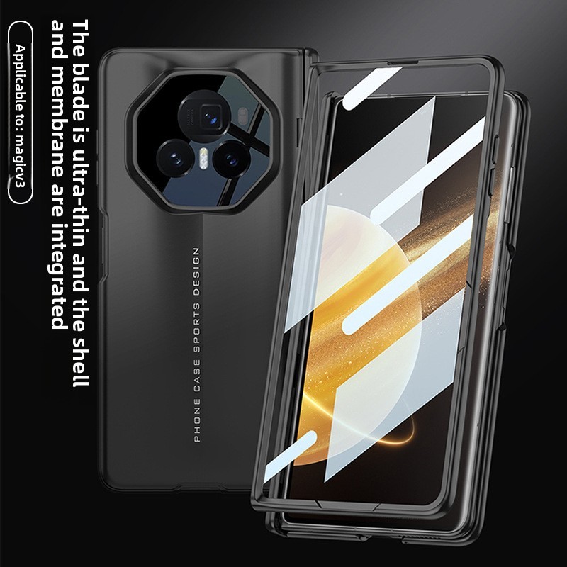 Bumper Frosted Ultra Thin Simple Casing with Stand for Honor Magic V3 Vs3 Business Hard PC Classic V2 Premium Phone Case - Image 3