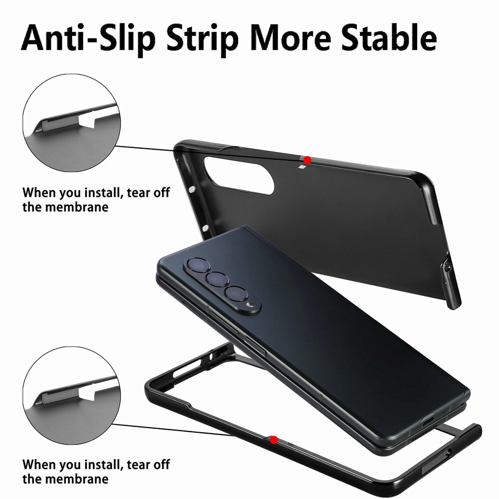 Shockproof Anti-DROP Casing for Samsung Galaxy Z Fold 6 Anti-Scratch Finewoven PU Z Fold6 With Ring Holder Phone Case
