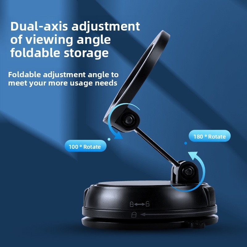 C-09 Adjustable 360° Rotation Vacuum Adsorption Foldable Magnetic Phone Holder - Image 3