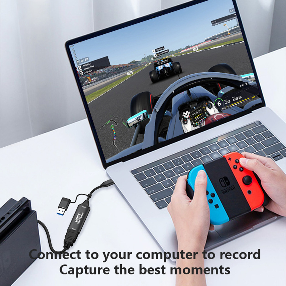 HDMI to USB 2.0 Type C 2-IN-1 4K HD Video Capture Grabber for Game Recording Live Streaming PS4 Xbox - Image 2