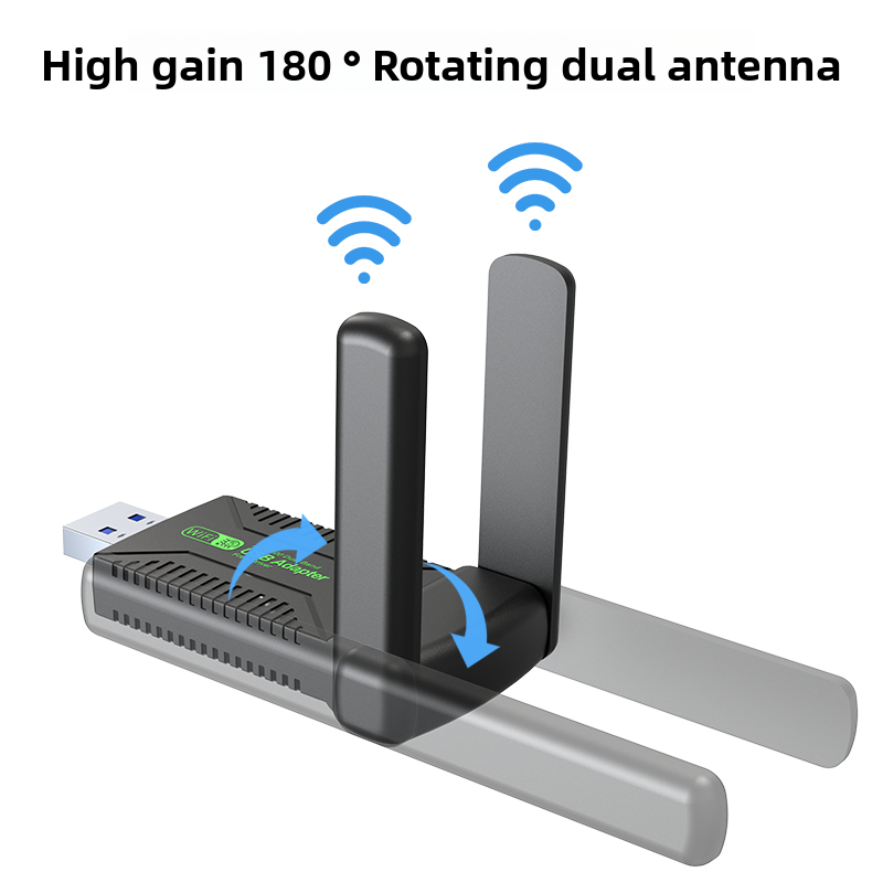 Dual Band 2.4G/5Ghz 1300Mbps WiFi USB3.0 Adapter Wi-Fi Dongle Receiver 802.11AC High-Speed Wireless Network Card Driver Free - Image 2