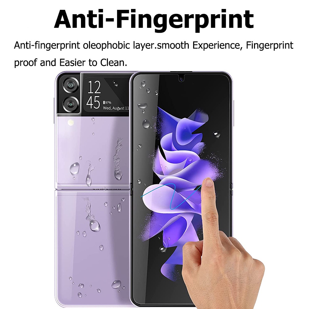 Soft Full Cover Screen Protector for Samsung Galaxy Z Flip 7 6 5 4 Flexible Front Back Hydrogel Film for Samsung Z Flip7 Flip6 Flip5 Flip4 - Image 3