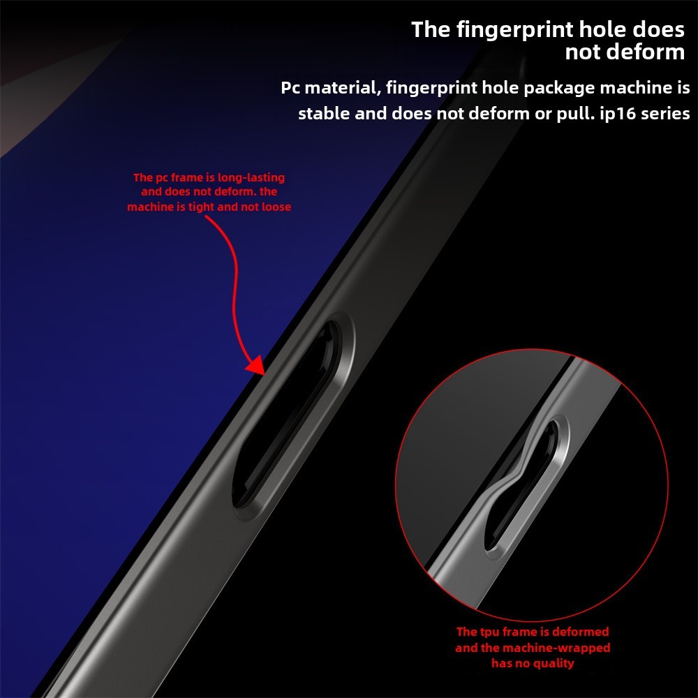 Grid Vegan Leather Case For iPhone 16 Pro Max 16Pro Plain Cover iPhone16 Plus Metallic Paint PC Frame All-inclusive Cover - Image 2