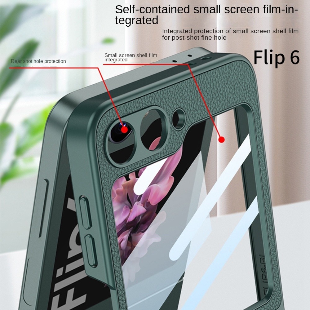 Portable Bumper Casing for Samsung Galaxy Z Flip7FE Flip6 Flip5 Art Design Z Flip 6 Zflip 5 Screen Guard Phone Case - Image 2