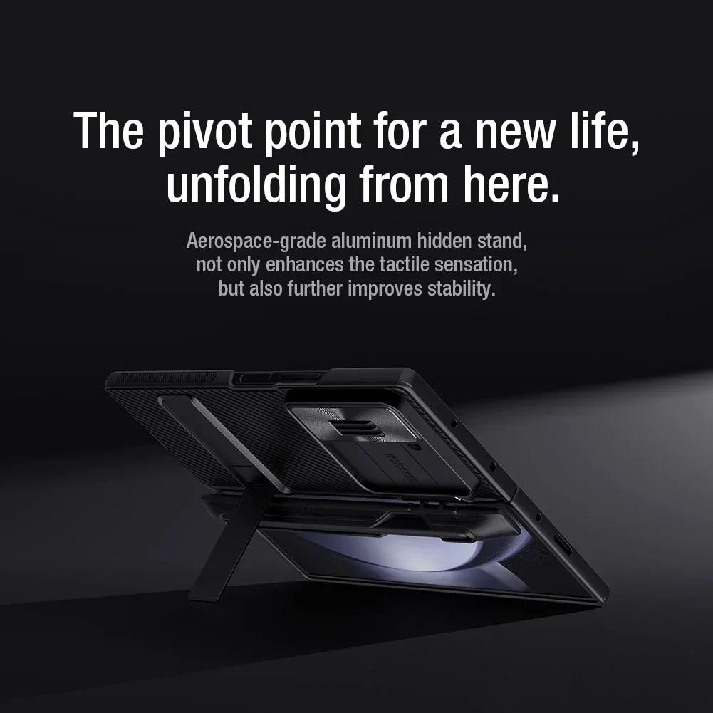 For Samsung Galaxy Z Fold 6 Case CamShield Fold Case Slide Lens Protection Back Cover For Galaxy Fold 6 With S-Pen Slot - Image 2
