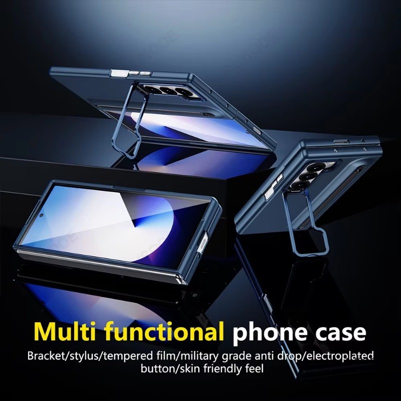 Aesthetic Luxury Casing for Samsung Galaxy Z Fold7 Fold6 Z Fold5 Fold4 Business Simple Anti-DROP Classic Z Fold 7 6 5 4 Screen Guard Phone Case - Image 3