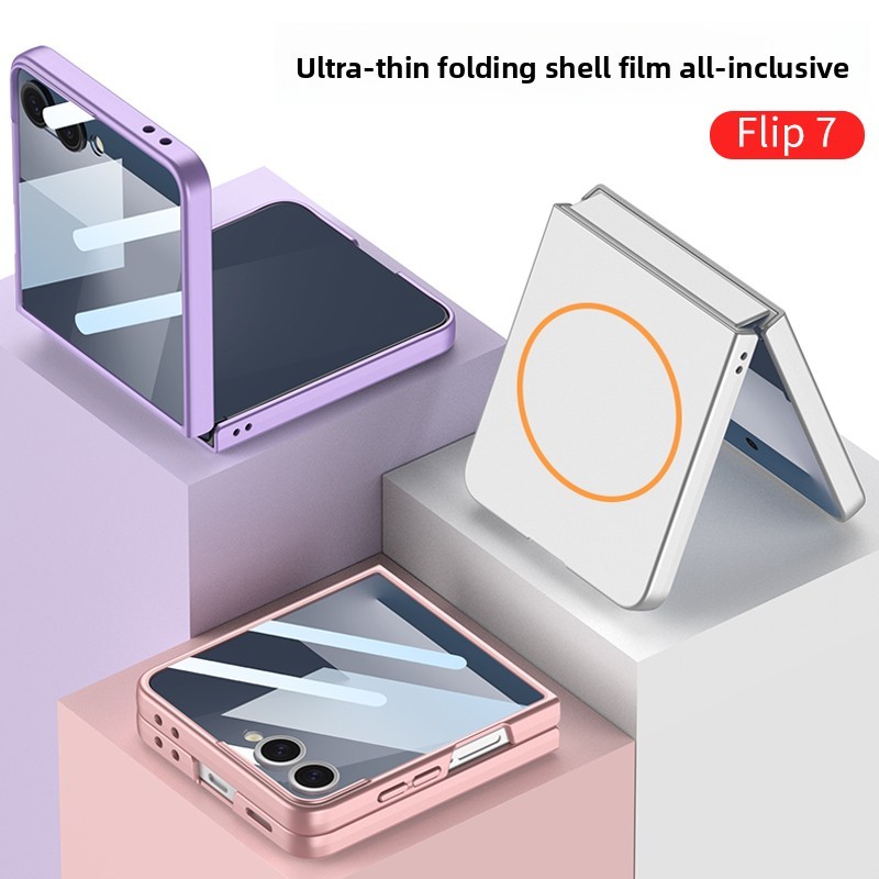 Magnetic Ultra Thin for Samsung Galaxy Z Flip 7 Case Anti-Scratch Candy Color Z Flip7 Flip Z7 Screen Guard Phone Casing - Image 3