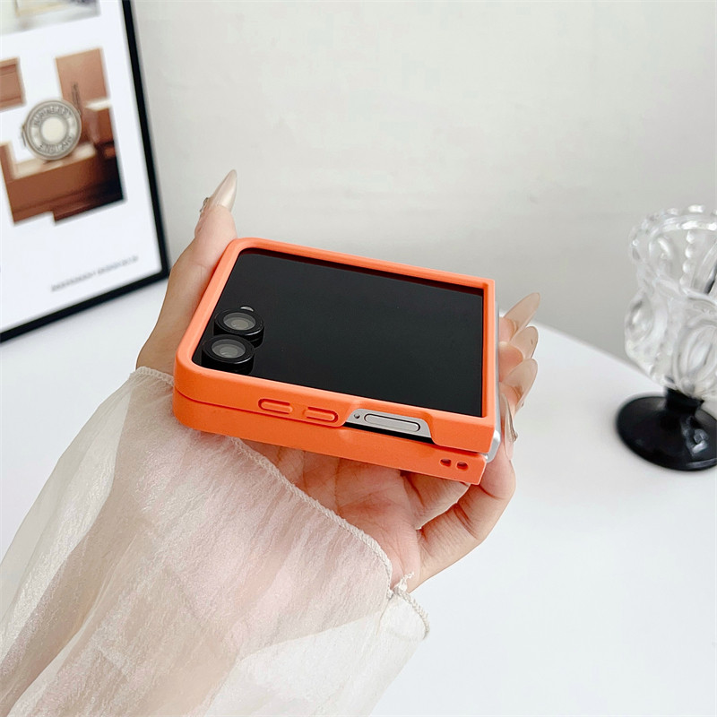 Aesthetic Simple for Samsung Galaxy Z Flip 7 Case Ins Anti-DROP Pink Z Flip7 Flip Z7 Back Phone Casing - Image 2