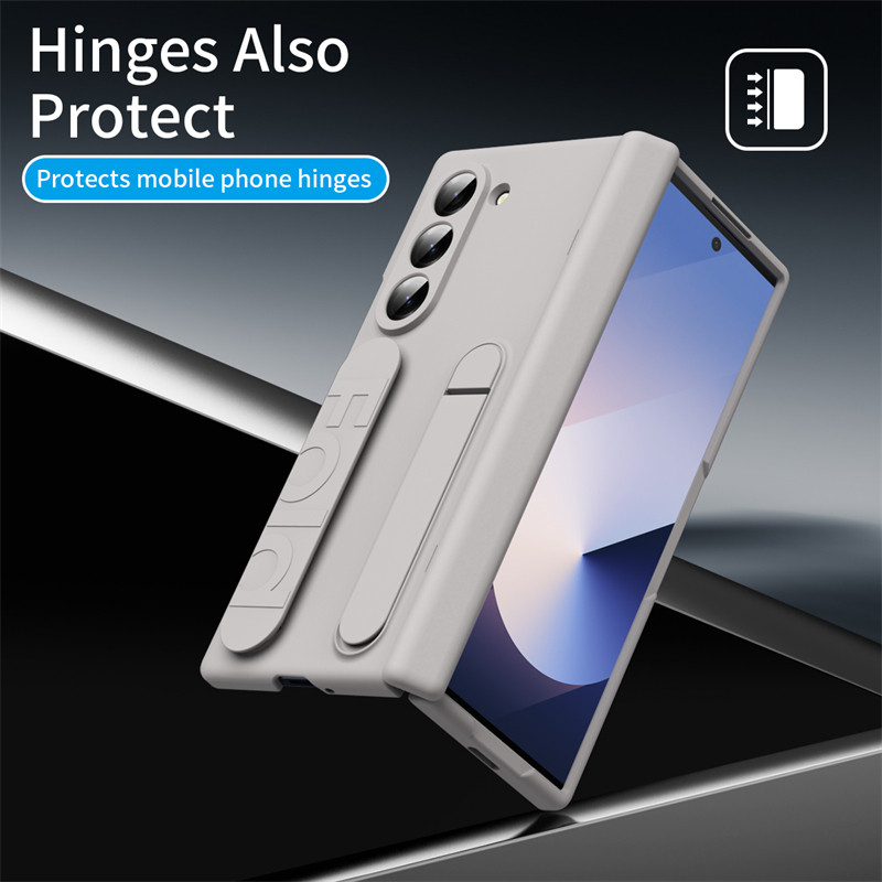 Simple Anti-DROP Casing for Samsung Galaxy Z Fold7 Fold6 Z Fold5 Fold4 Foldable Hard PC Z Fold 7 6 5 4 Holder Phone Case - Image 2