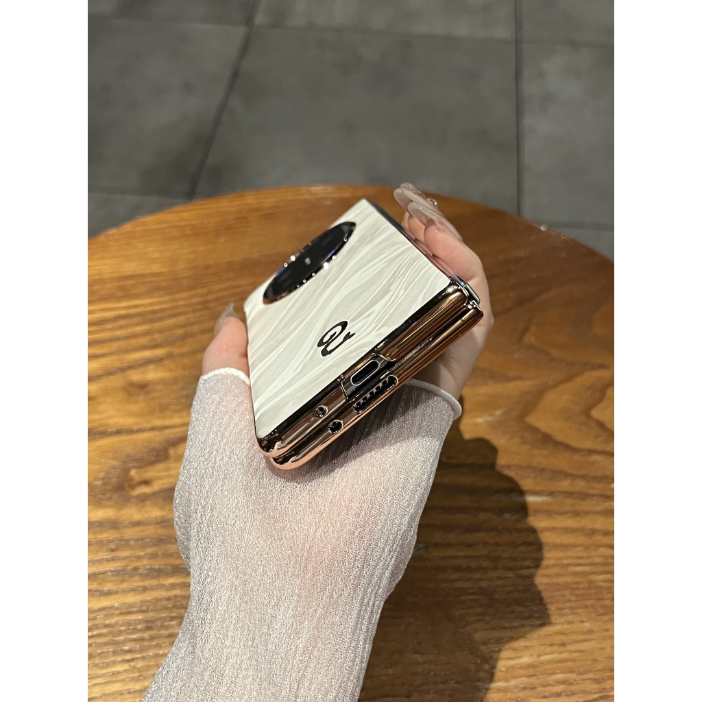 Bumper Electroplated Frame Casing for HUAWEI Mate X6 X5 X3 Fashion Design Red Ultra Thin Glossy Pu Leather X5 Premium Phone Case