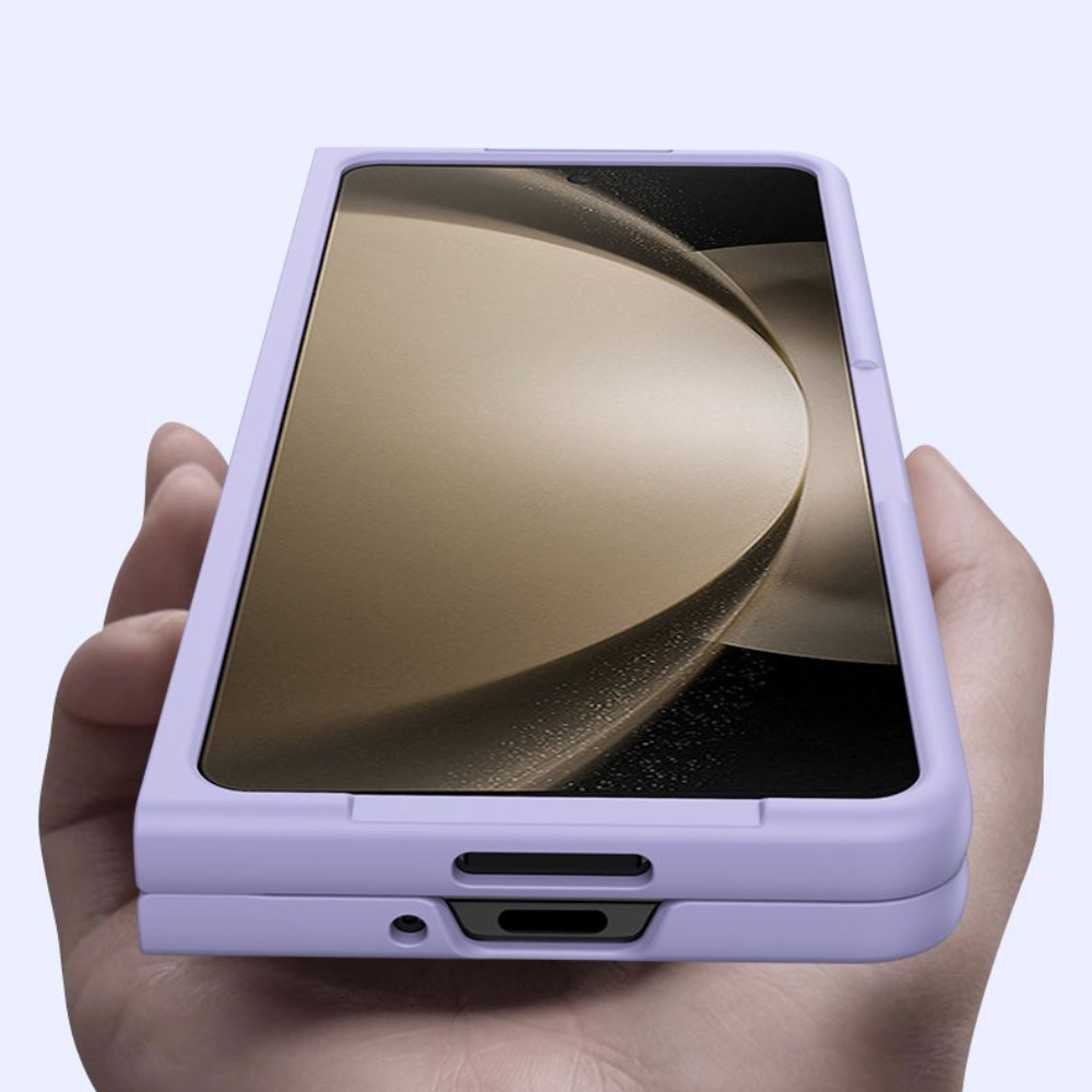 【with Pen】Couple Pen Slot Durable Case Z Fold 7 6 5 Hard PC Candy Color for Samsung Galaxy Z Fold7 Fold6 Z Fold5 Fold4 Fold3 Back Phone Casing - Image 3