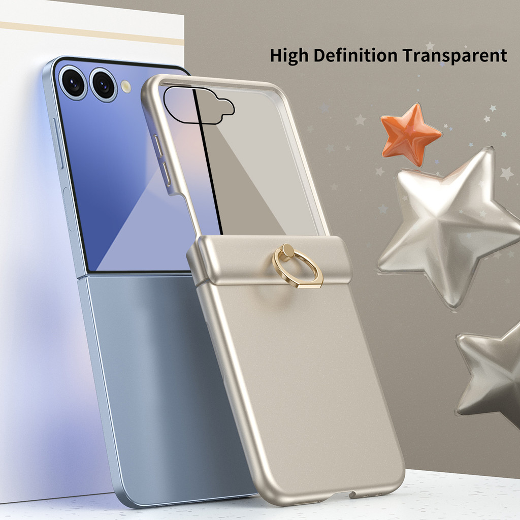 Luxury Creative Design Case Flip5 Flip6 Flip7FE Titanium for Samsung Galaxy Z Flip 7 6 5 4 3 7FE Screen Guard Phone Casing - Image 3