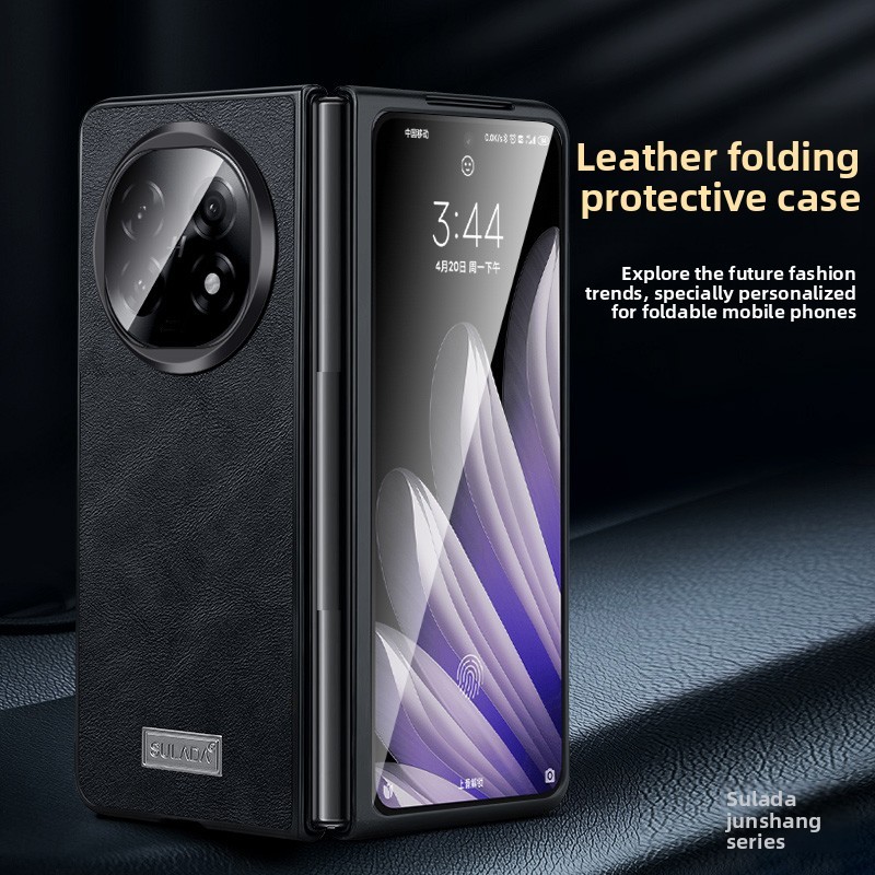 Shockproof Luxury Business Case N5 Fold Leather for OPPO Find N5 Back Phone Casing - Image 2