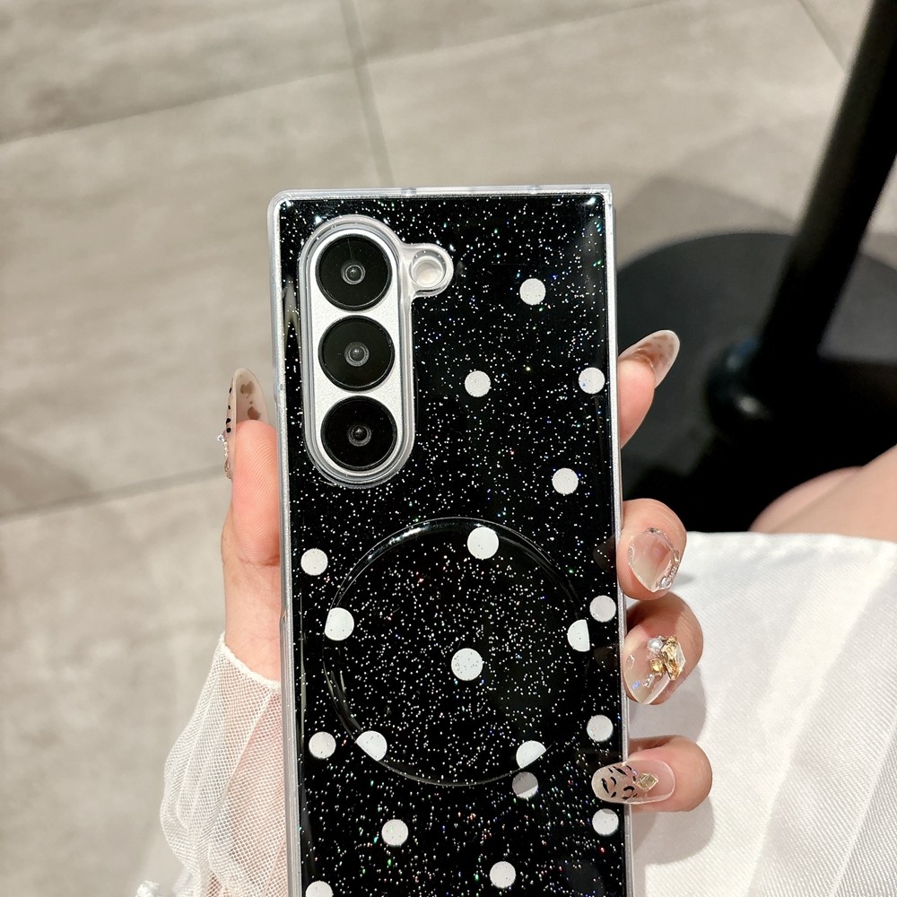 Retro Vintage Anti-DROP Dust Proof Case Z Fold 6 5 4 7 Bling for Samsung Galaxy Z Fold6 Z Fold5 Fold4 Fold7 With Bracket Phone Casing - Image 3