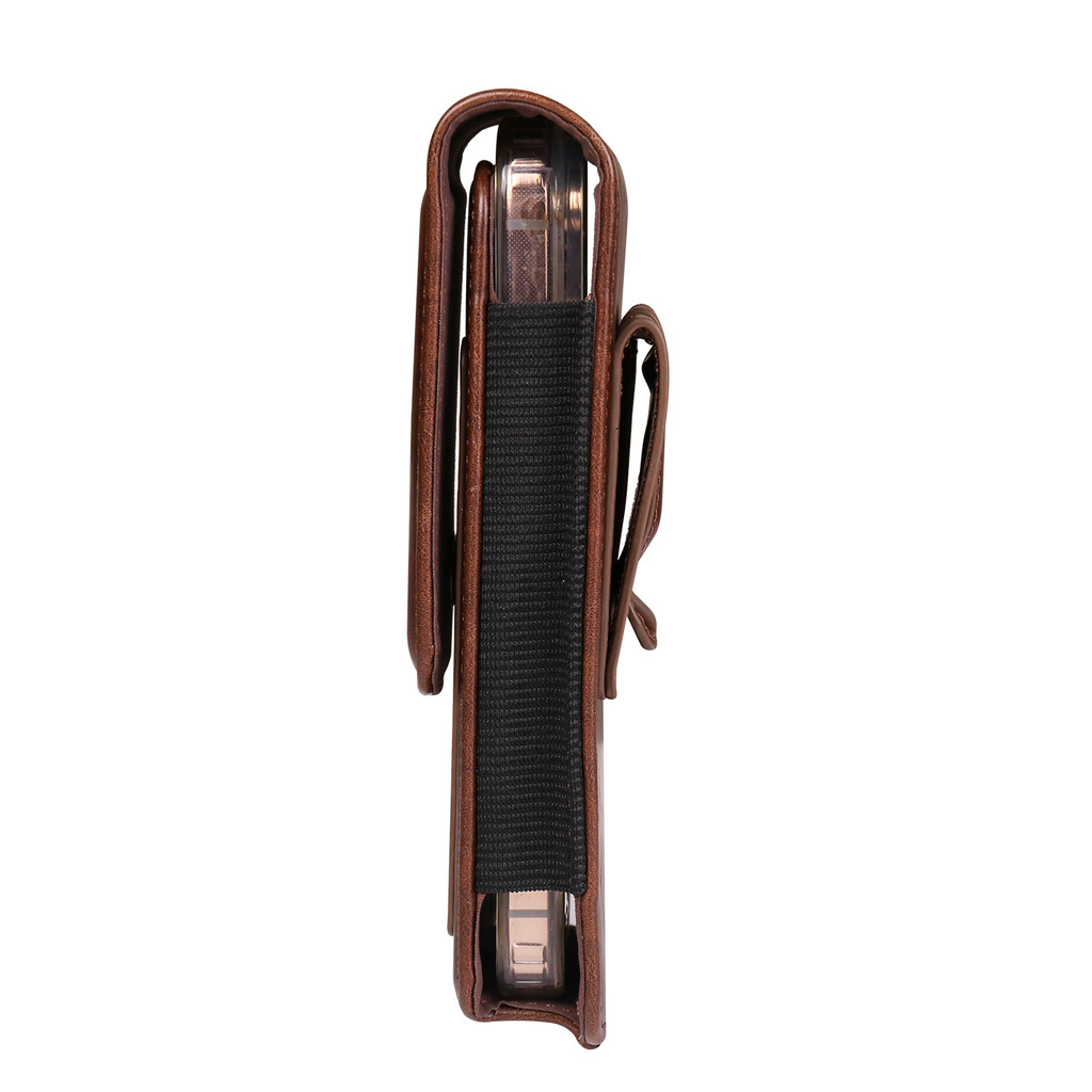 Mobile Waist Bag Sport Mobile Leather Waist Bag Protective Cover Portable with Card Slot Protective Cover - Image 2