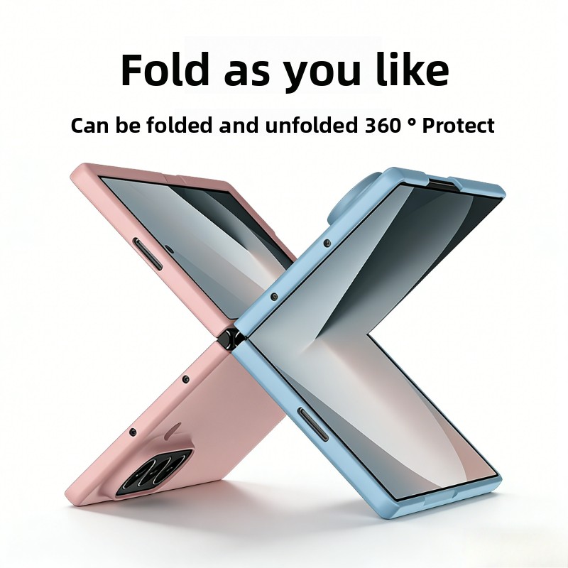 Skin Feel Frosted Matte Phone Case For Samsung Galaxy Z Fold 7 6 5 4 3 2 Candy Color Hard PC Shockproof Protect Cover - Image 3