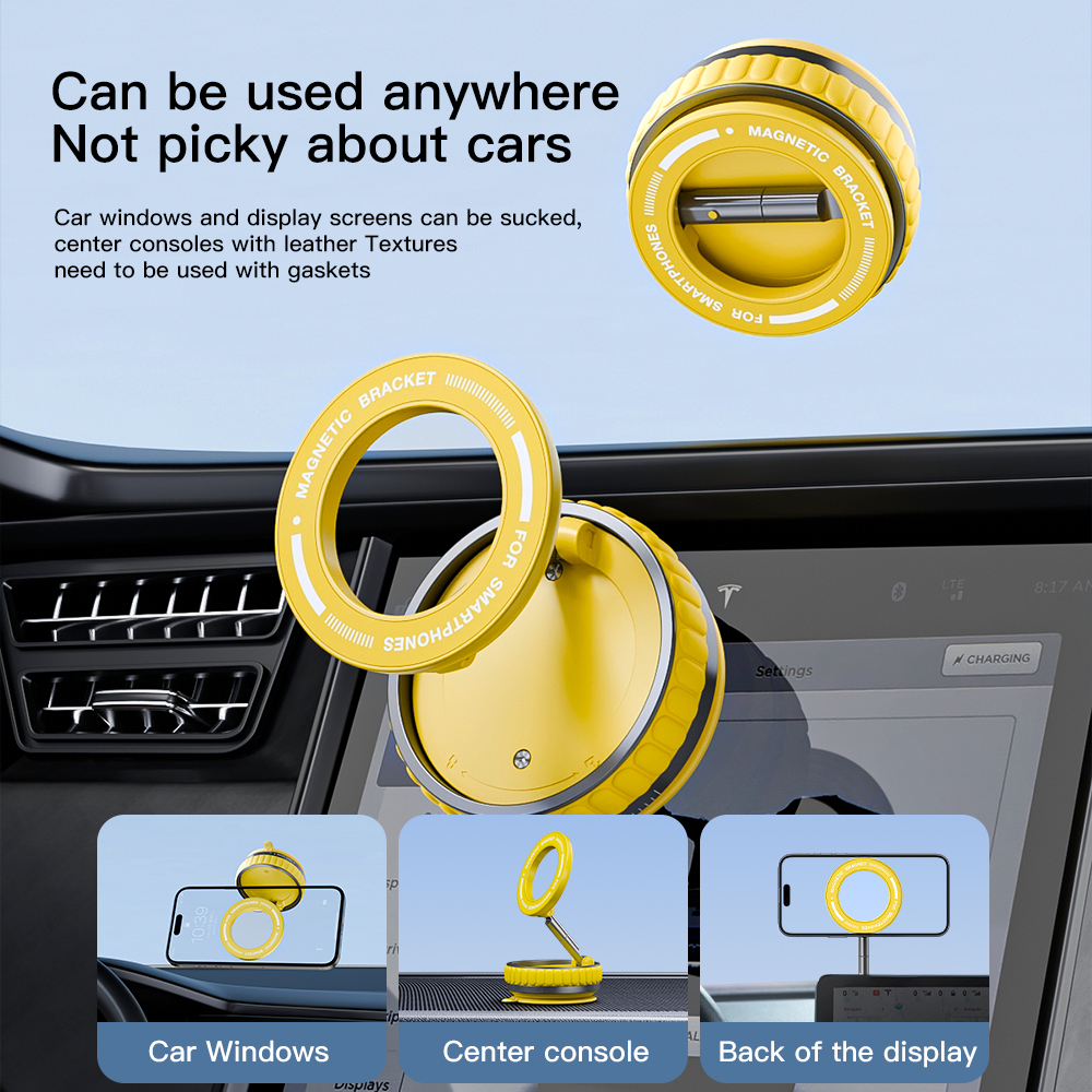 K11 Universal Vacuum Strong Magnetic Car Phone Holder 360° Reinforced Ultra Suction Cup Phone Holder - Image 9