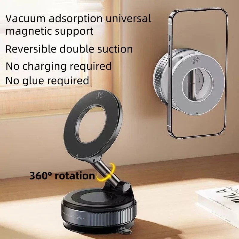 Universal 360 Rotation Vacuum Magnetic Phone Holders Rotating Suction Cup Adjustable Stand - Image 2