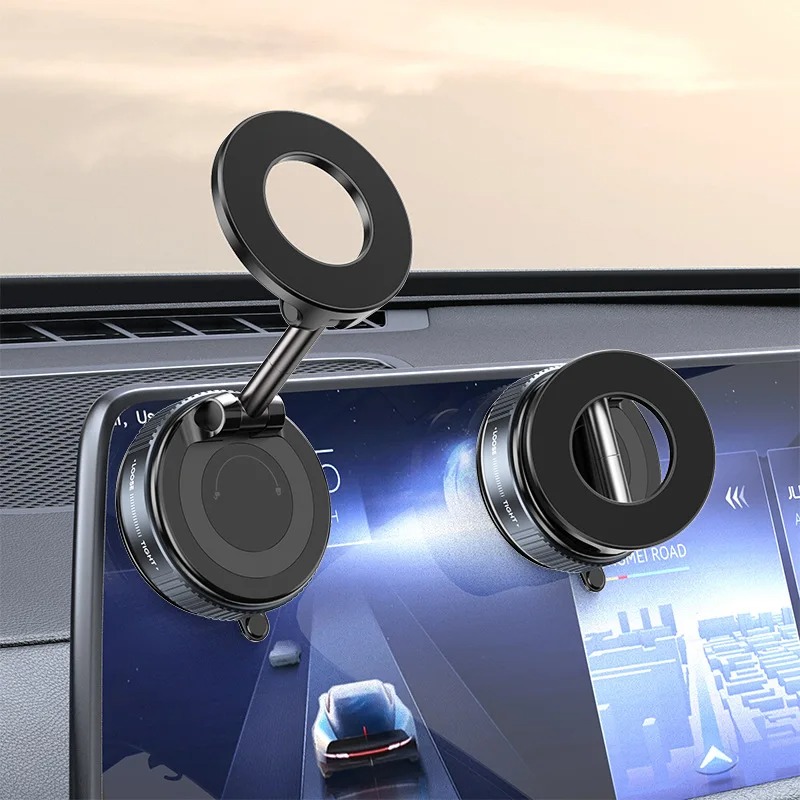 360 Rotation Vacuum Magnetic Phone Holders Rotating Suction Cup Folding Stand - Image 5