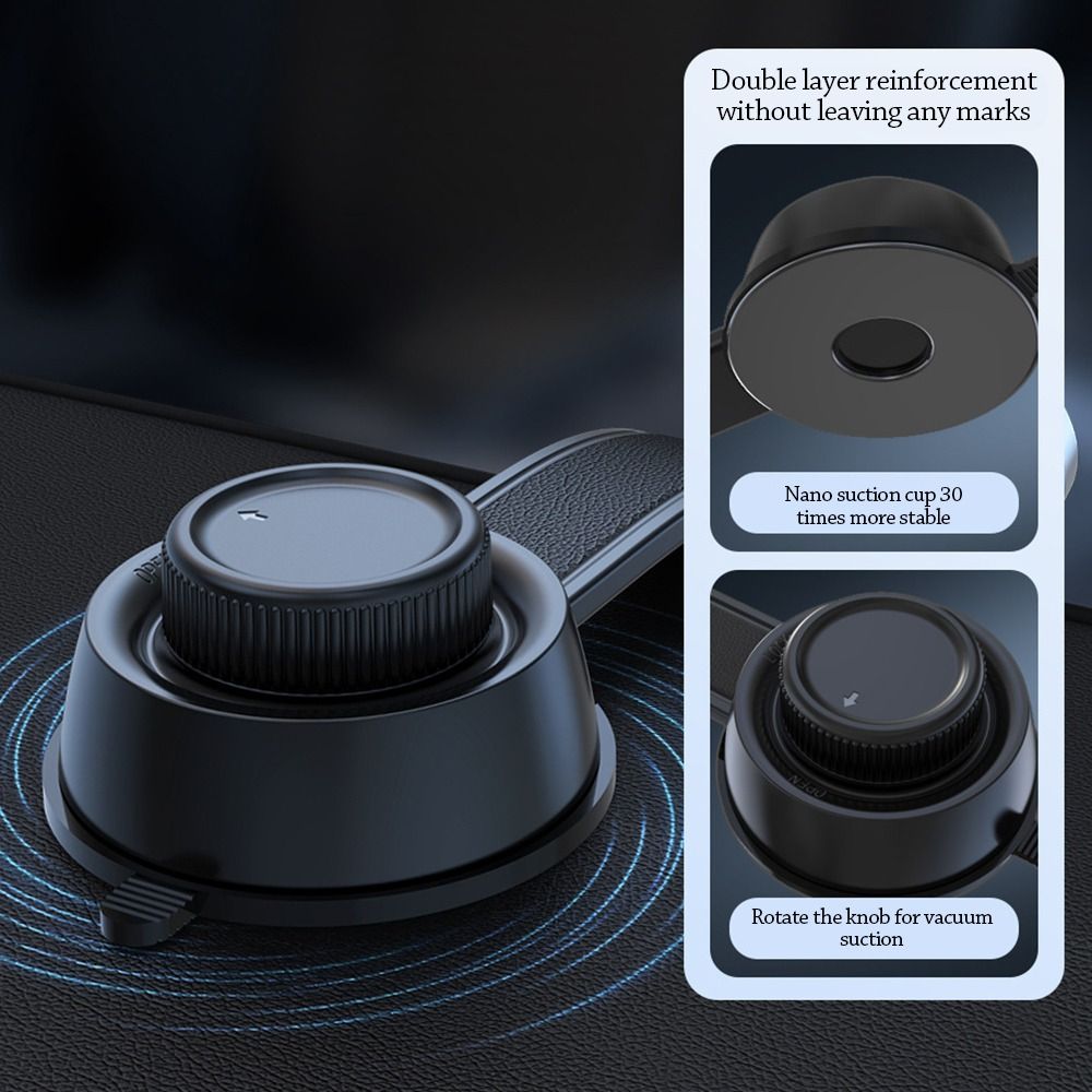 Adjustable Vacuum Suction Cup Phone Holder Double Sided Magnetic Mount for Car Navigation Rotation - Image 4