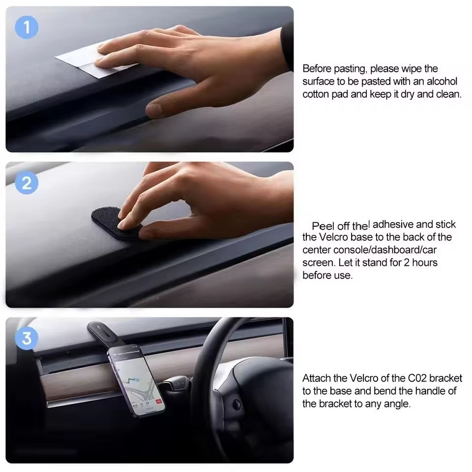 Universal Portable Magnetic Phone Mobile Holder Stand Adjustable Aluminum Alloy Arm Mount for Car Dashboard Fold Bracket - Image 5