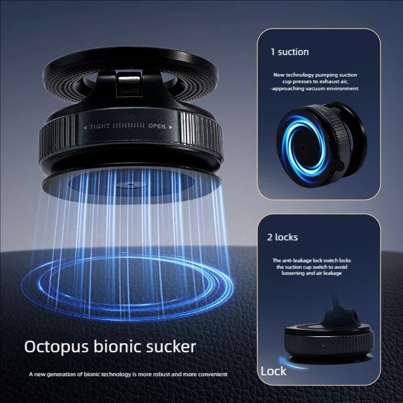 360° Rotatable Car Dashboard Phone Mobile Magnetic Vacuum Adsorption Holder Stable Accessories - Image 5