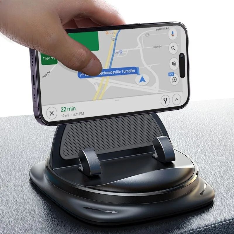 Universal 360 Rotate Dashboard Car Phone Holder Anti-slip Car Silicone Stand Bracket with Adjustable Dock Fits Support Auto Air Vent Mount - Image 2