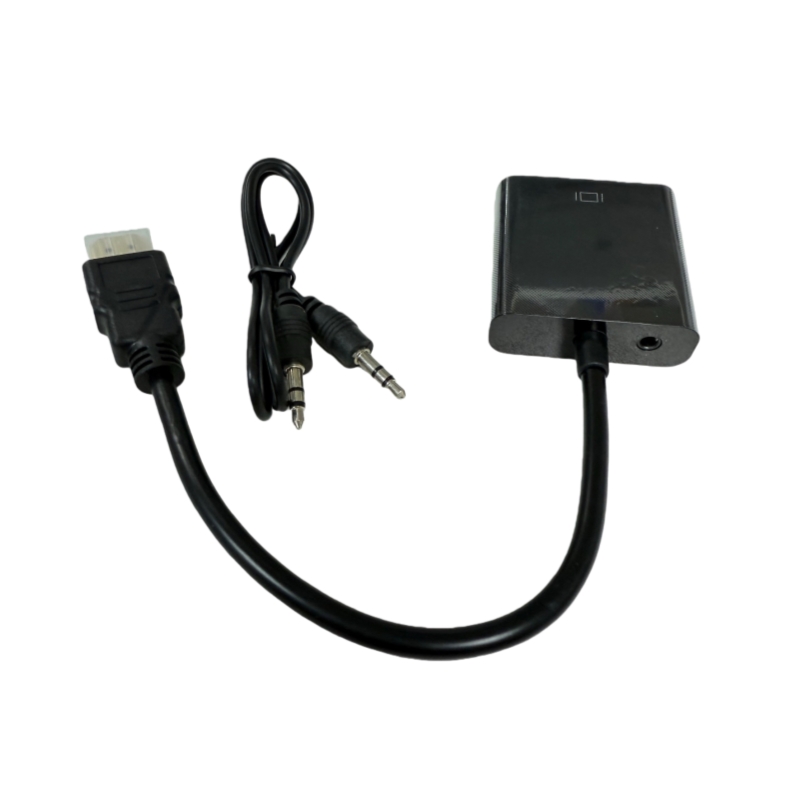 Display Port to VGA Converter 1080P DP to VGA Adapter Cable for Projector DTV TV HDVD Laptop