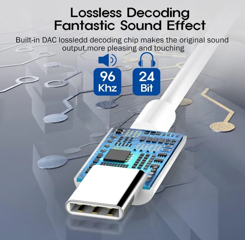USB-C to 3.5mm Headphone Jack Adapter for Iphone 17 16 15 Pro Max Plus Stable Connection Durable - Image 3
