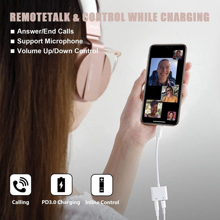 2-in-1 USB-C to 3.5mm Headphone Jack PD 3.0 Fast Charger Adapter for iPad Pro S24 - Image 3