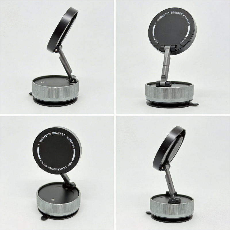 360 Adjustable Vacuum Magnetic Phone Holders Suction Cup Stand For Car Desk Universal - Image 7