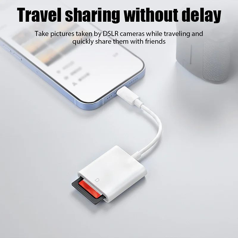 Type C TF SD Card Reader 2-in-1 OTG Hub Adapter USB Splitter for Phone Camera Laptop - Image 3