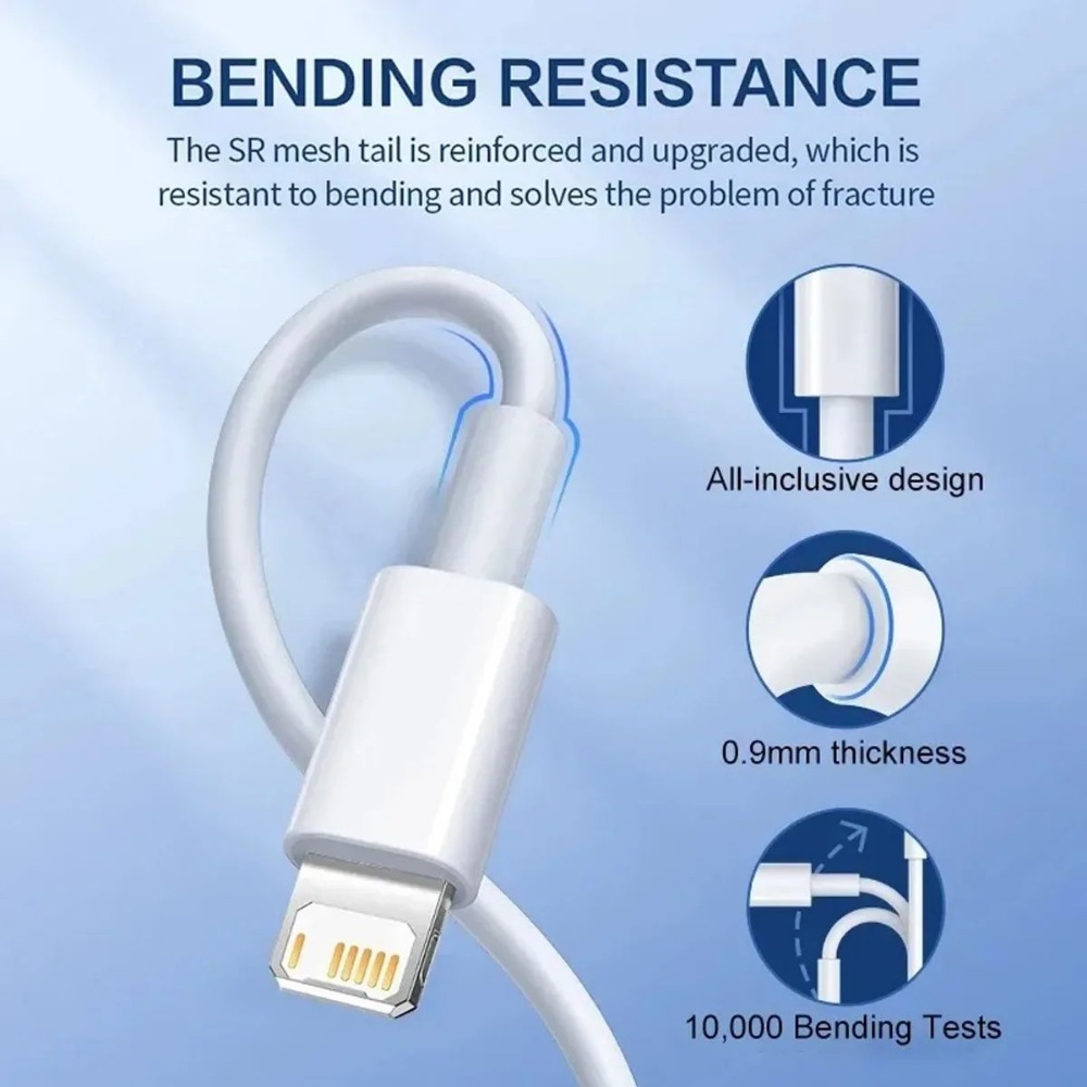 PD 20W USB C Fast Charger for IPhone 14 13 Mini 12 11 Pro Max X XS 8 7 Plus IPad Charging Adapter with 1M Phone Cable - Image 2