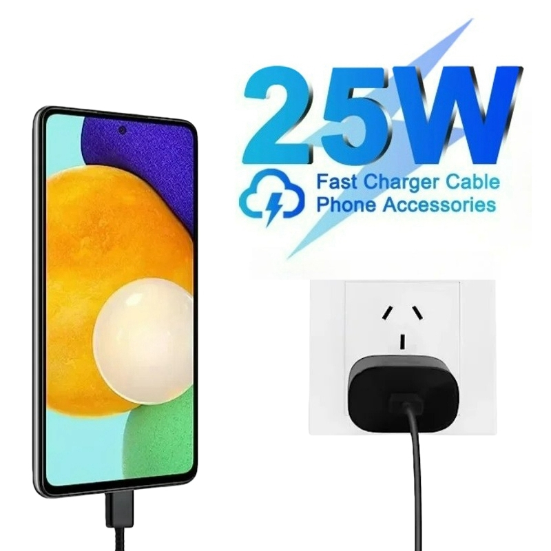 PD 25W Super Fast Charger For Samsung Galaxy S20 S21 S22 S23 Ultra Fast Charging with 1M Data Cable - Image 2