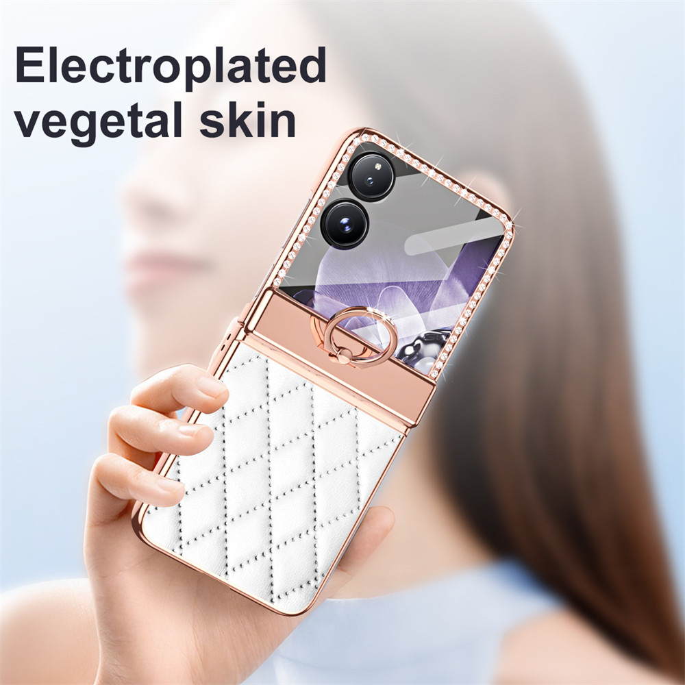 Luxury Aesthetic Foldable Luxury Casing Xiaomi Mix Flip Classic Art Design Leather for Xiaomi Mix Flip Premium with Ring Holder Phone Case - Image 3