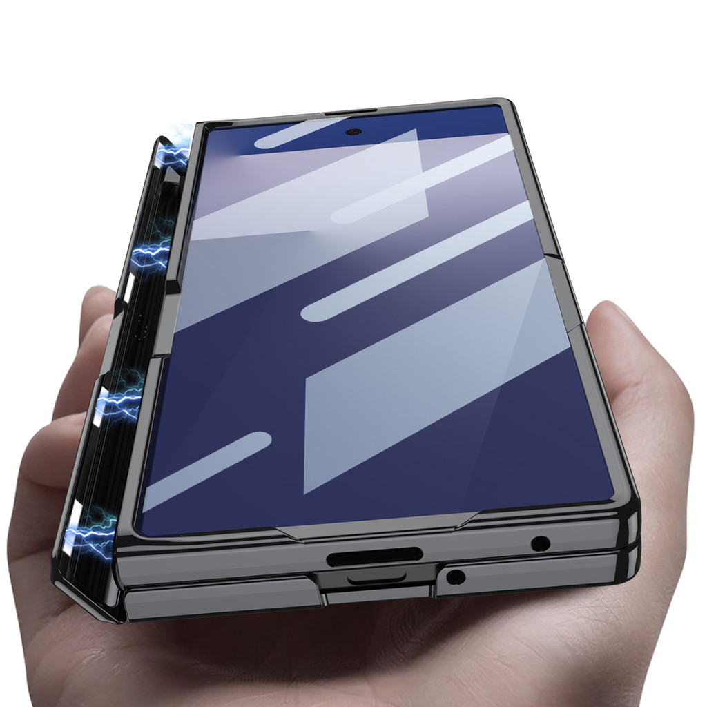 Luxury Magnetic for Samsung Galaxy Z Fold 7 Case Creative Design Z Fold7 With Bracket Phone Casing - Image 2