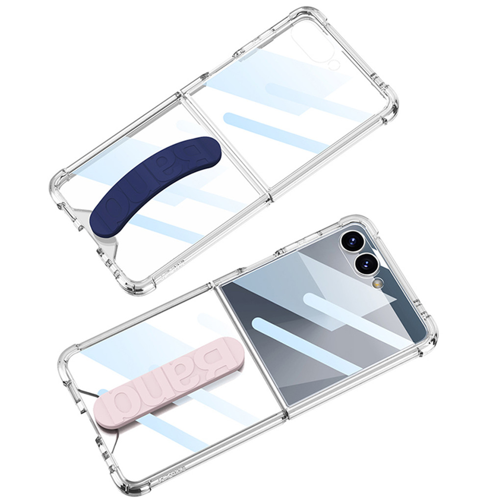 Airbag Cushion Simple Elegant Case Z Flip7 Flip Z7 Translucent for Samsung Galaxy Z Flip 7 Holder Phone Casing - Image 3