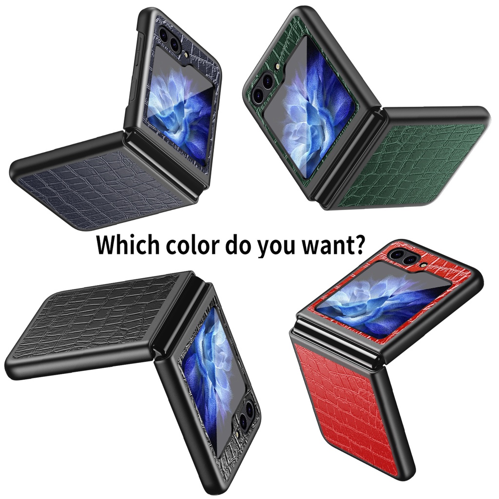 Casing for Samsung Galaxy Z Flip5 Leather Anti-DROP Samsung Z Flip5 Flip Z 5 Protection Phone Case