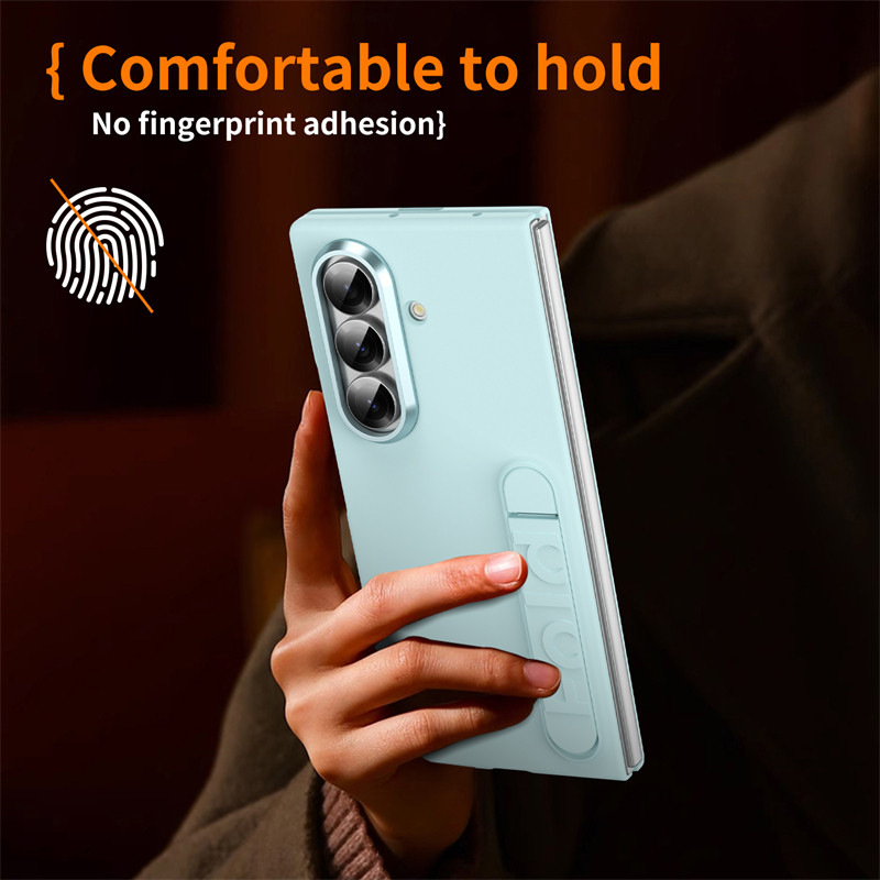 Anti-fingerprint for Samsung Galaxy Z Fold7 Fold6 Z Fold5 Fold4 Fold3 Case Unique Design Classic Z Fold 7 6 5 With Bracket Phone Casing