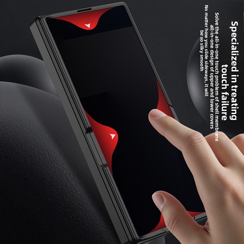 Luxury Magnetic Hinge Case for Samsung Z Fold 7 6 5 Case with Ang Gnti-peepilass All-inclusive Shockproof Shell for Z Fold7 Fold6 Fold5 Case - Image 3