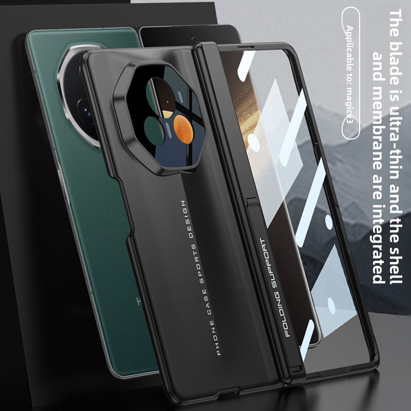 Bumper Frosted Ultra Thin Simple Casing with Stand for Honor Magic V3 Vs3 Business Hard PC Classic V2 Premium Phone Case
