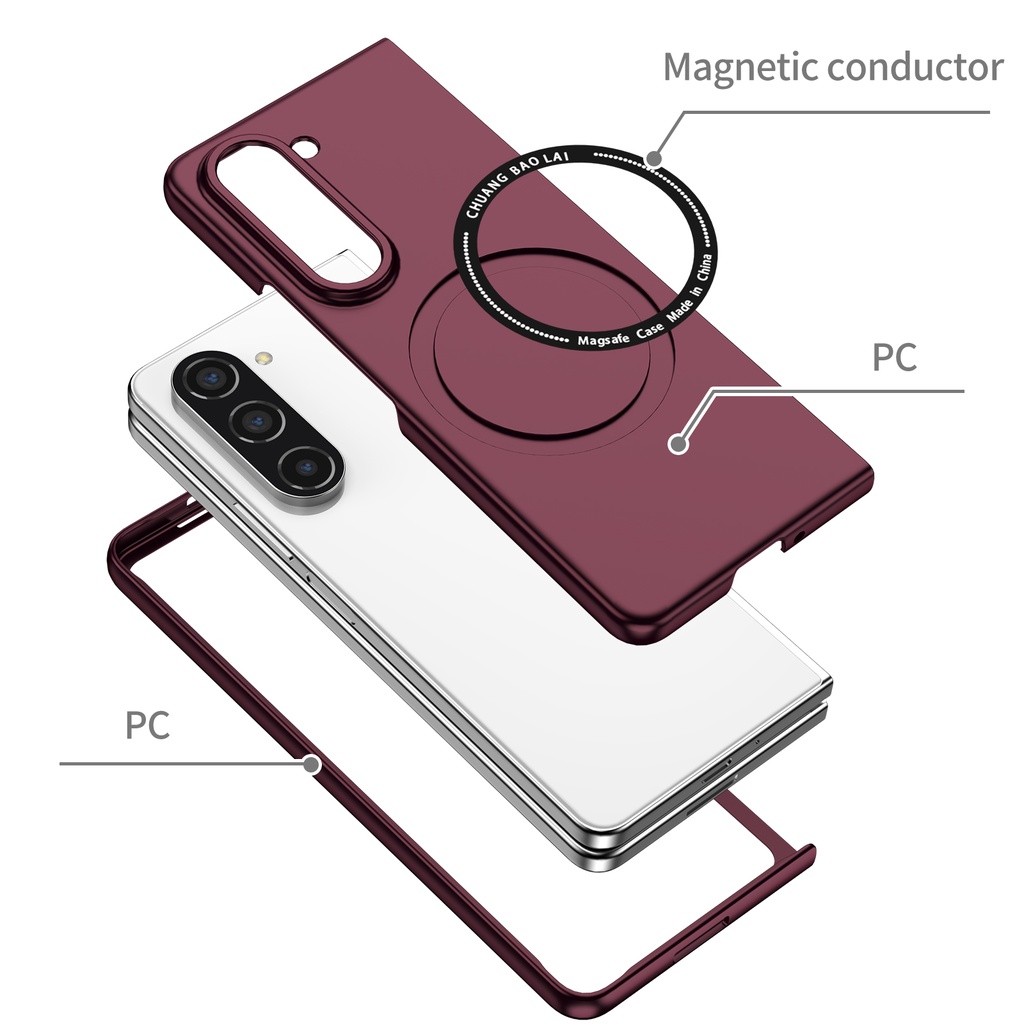 Couple Aesthetic Casing for Samsung Galaxy Z Fold 7 6 Z Fold 5 Dust Proof Z Fold5 Z Fold6 Fold7 Back Phone Case - Image 2