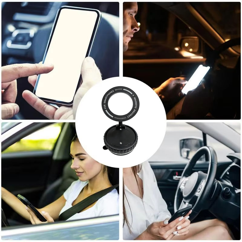 Universal Vacuum Magnetic Car Phone Holder 360° Reinforced Ultra Suction Cup Phone Holder Stand - Image 4