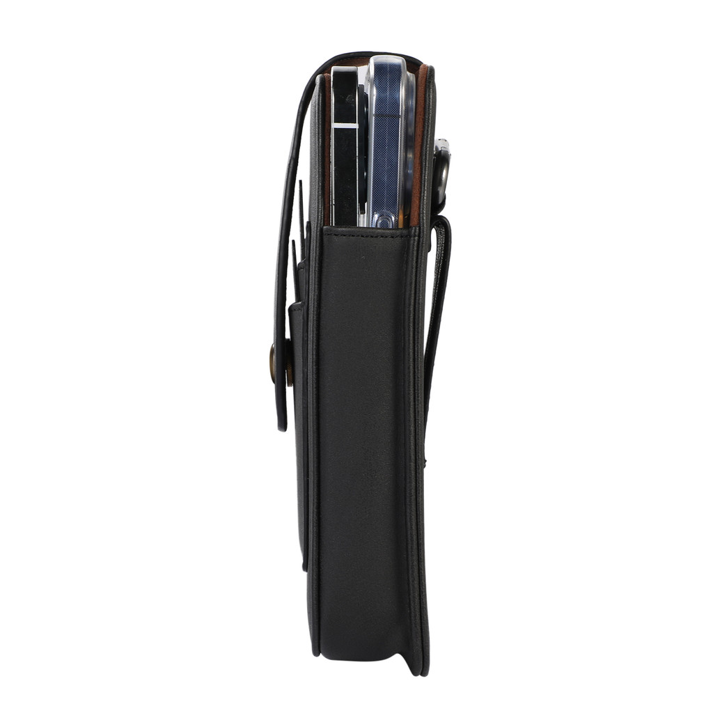 PU Leather Card Holder Belt Clip Wallet Case Phone Waist Bag For 6.7inch PU Holster Pouch Leather Belt Clip Case Waist Bag