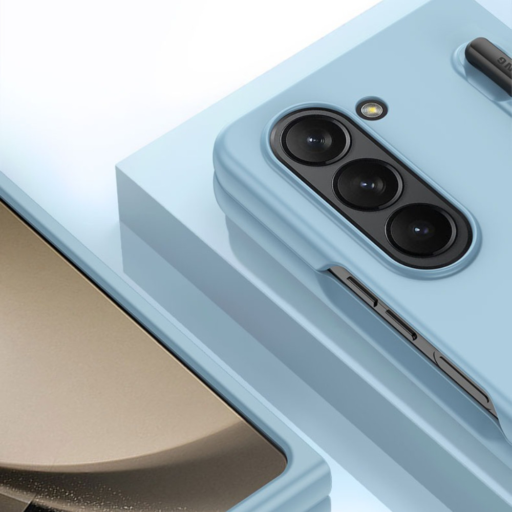 【with Pen】Couple Pen Slot Durable Case Z Fold 7 6 5 Hard PC Candy Color for Samsung Galaxy Z Fold7 Fold6 Z Fold5 Fold4 Fold3 Back Phone Casing - Image 2