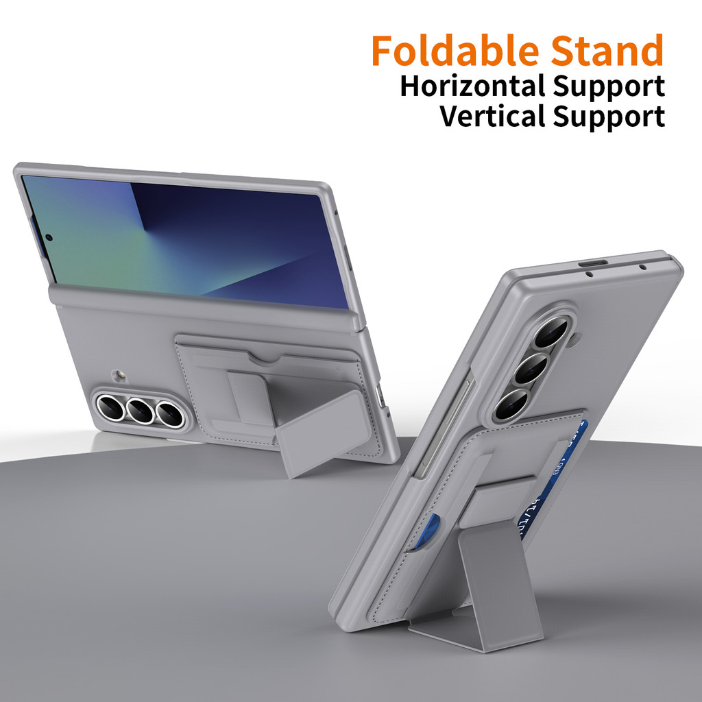 Anti-fingerprint for Samsung Galaxy Z Fold7 Fold6 Fold5 Case Military Grade Z Fold 7 6 5 With Card Slot Phone Casing