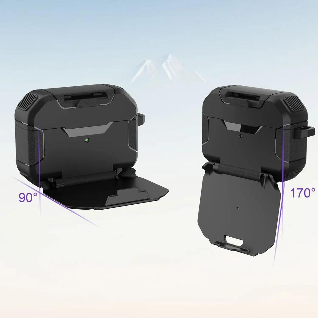 Luxury Cover For AirPods 3 Earphone Case For AirPods 2nd/1st Generation Protective For AirPods Pro2 Cases with Phone Stand - Image 3
